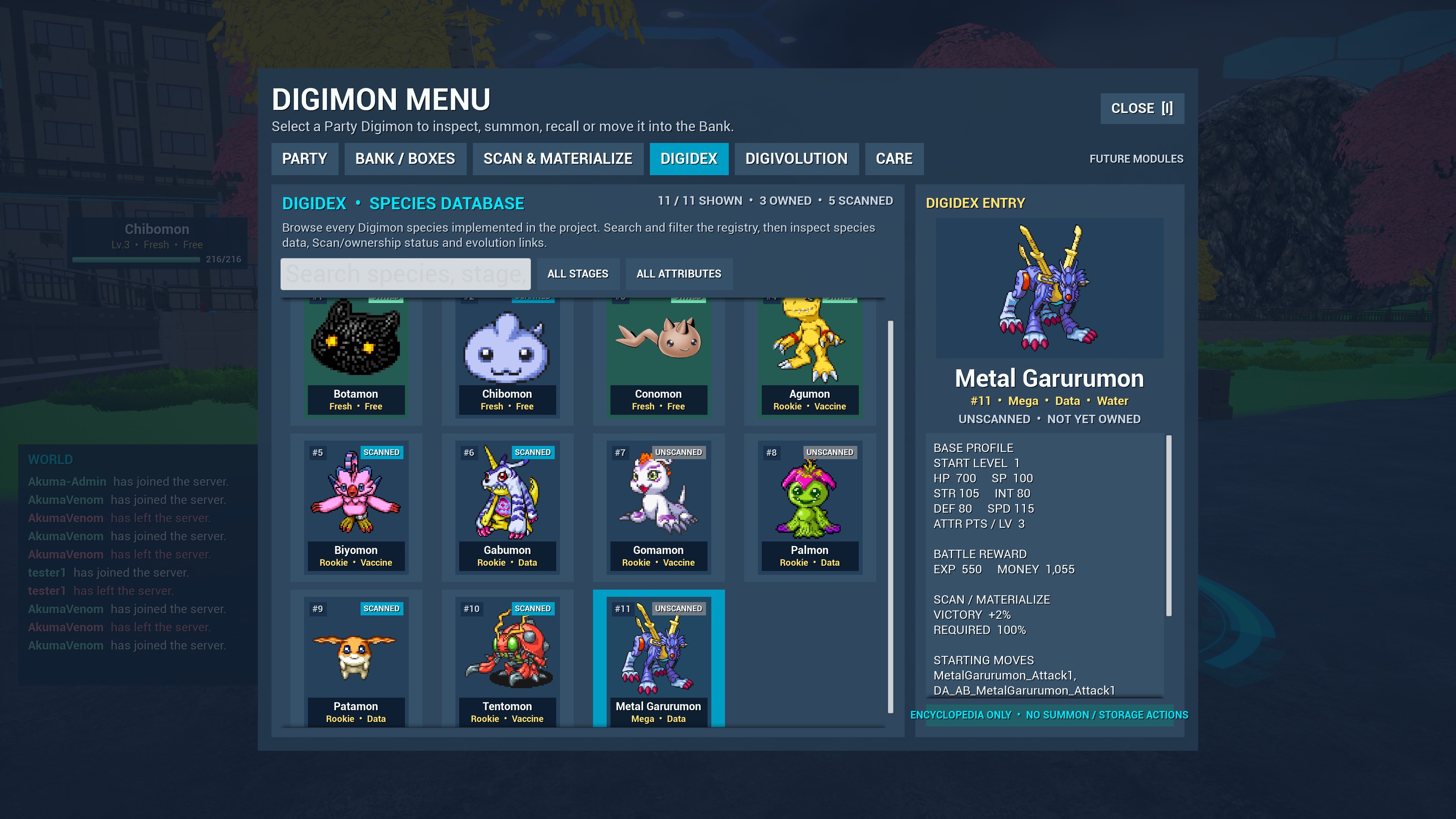 Digimon MMO 3D screenshot — FIELD CAPTURE