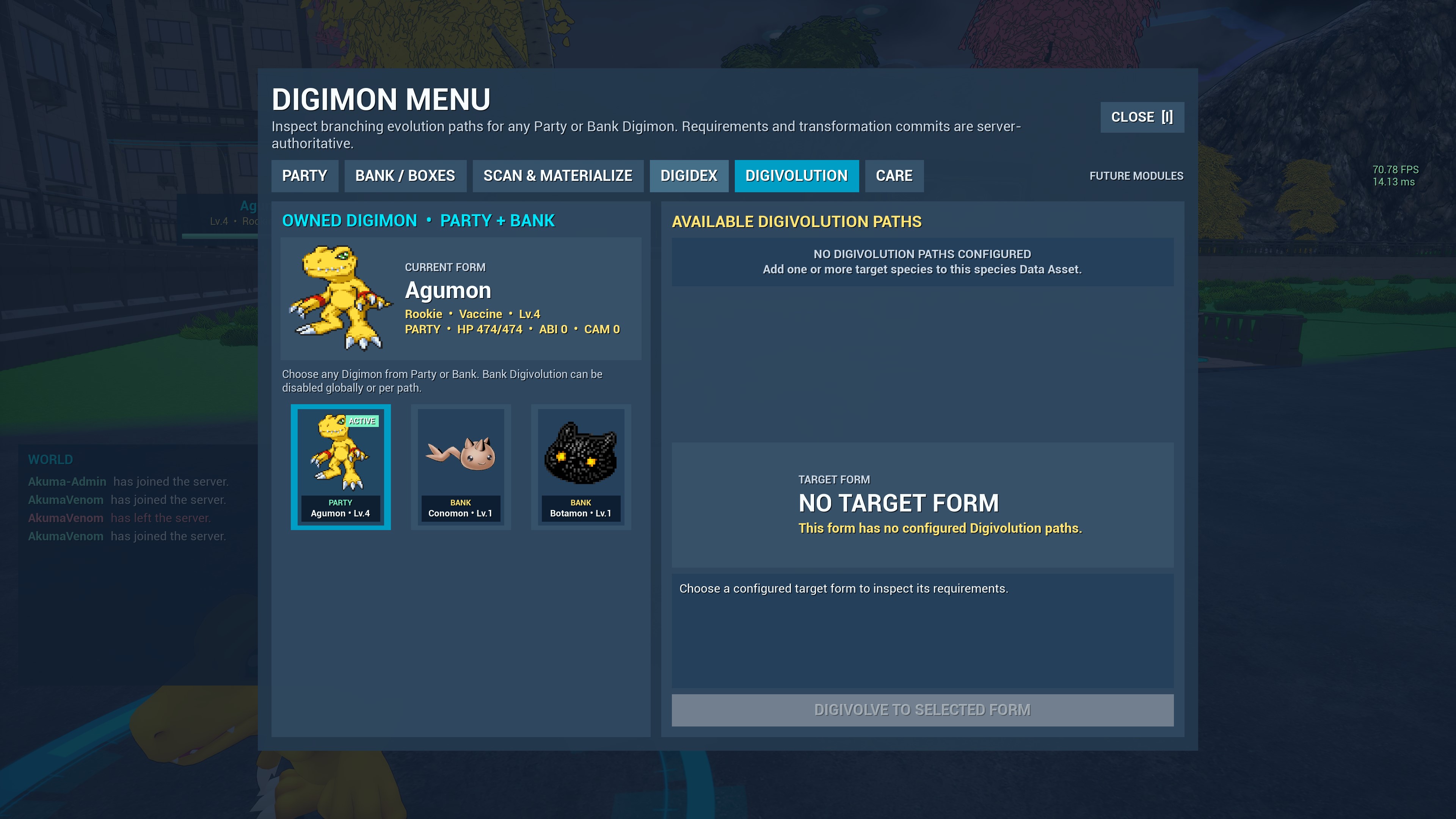 Digimon MMO 3D screenshot — FIELD CAPTURE
