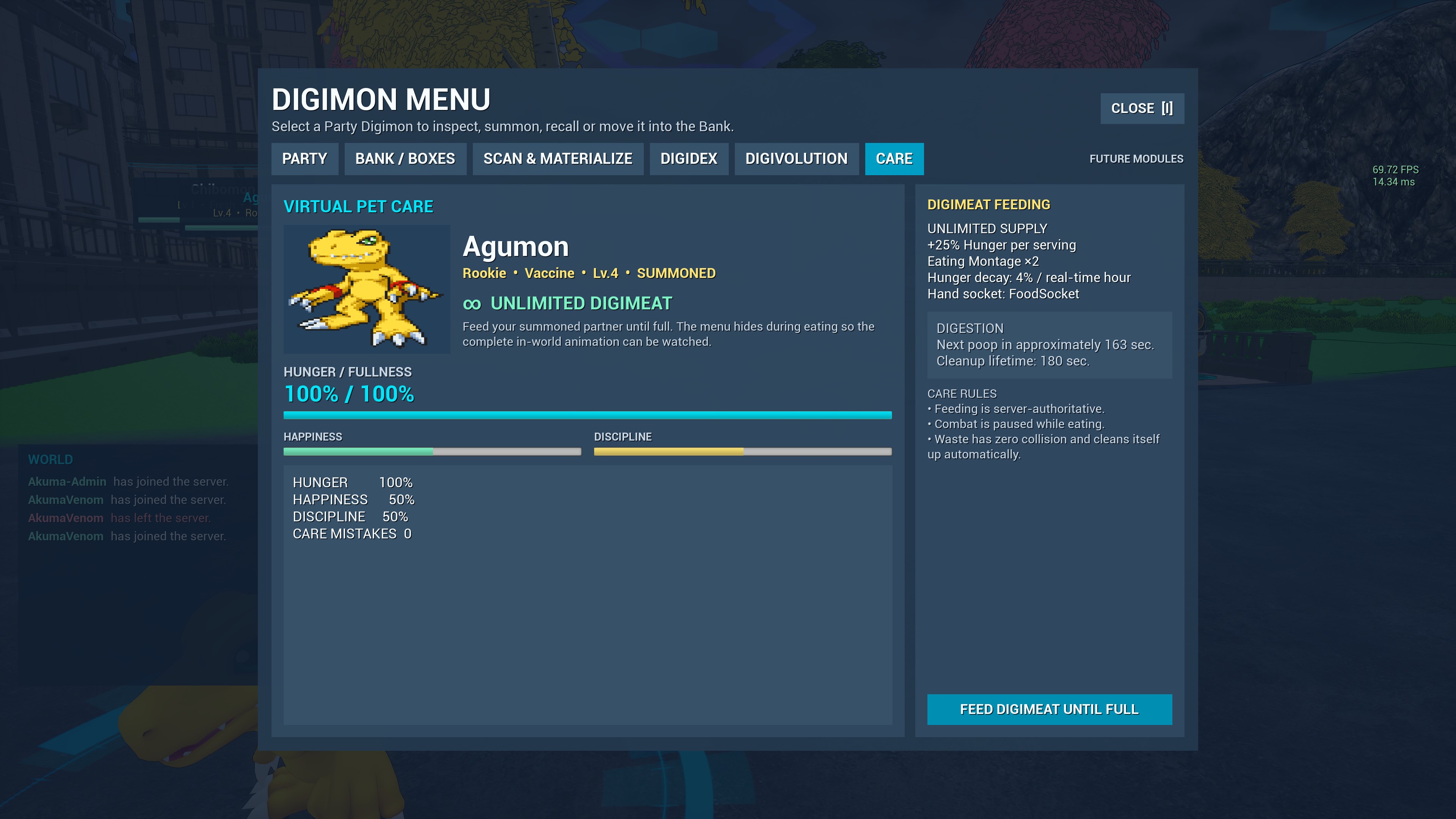 Digimon MMO 3D screenshot — FIELD CAPTURE